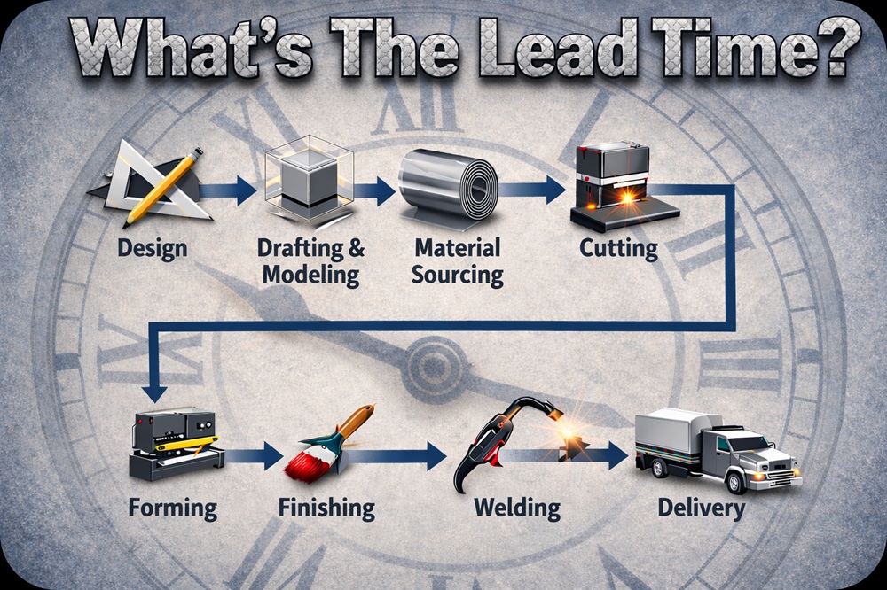 Flow chart representing the major process steps used in metal parts manufacturing.