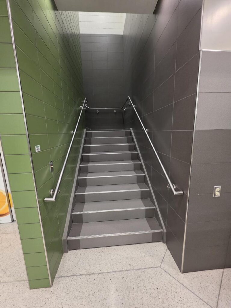 Stainless steel stair railings