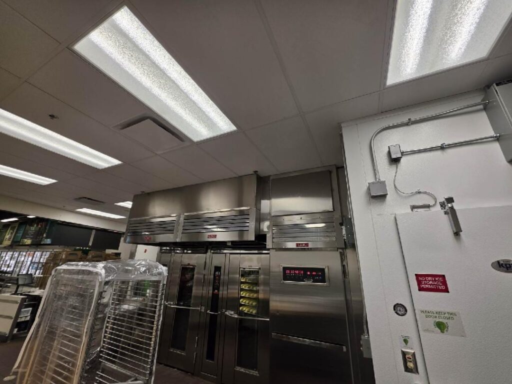 Custom bakery shroud made and installed by On Time Fab